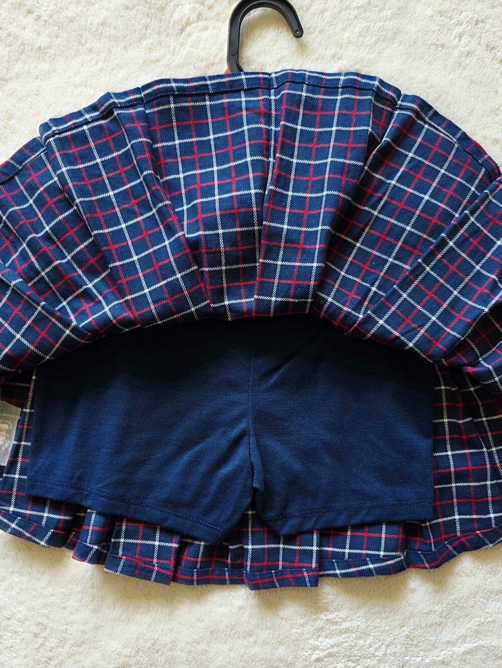 New Sanrio Hello Kitty Girls Cotton Plaid Pleated Skort, summer / back to school - Picture 8 of 8